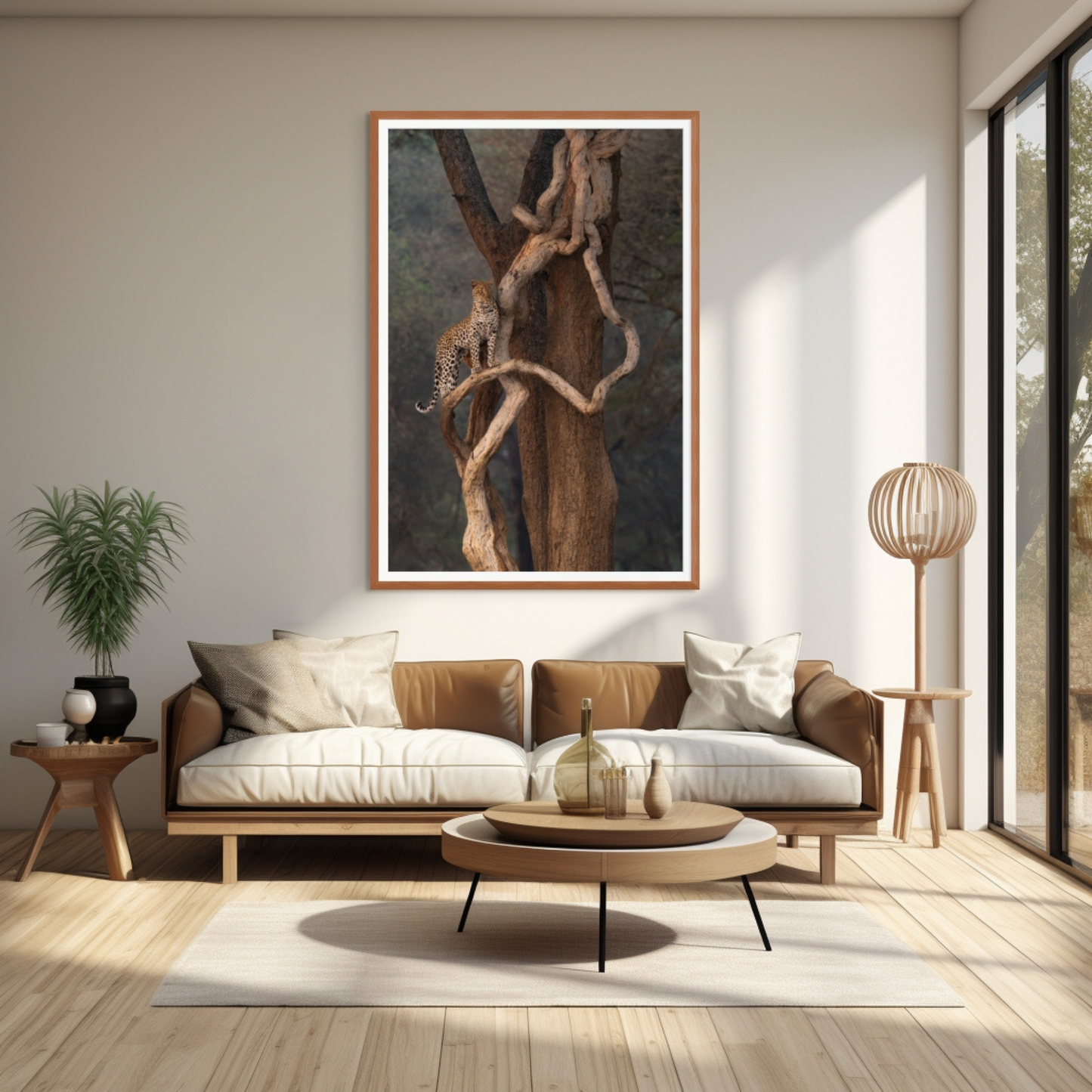 Leopard on a Snake - Signed Limited Edition