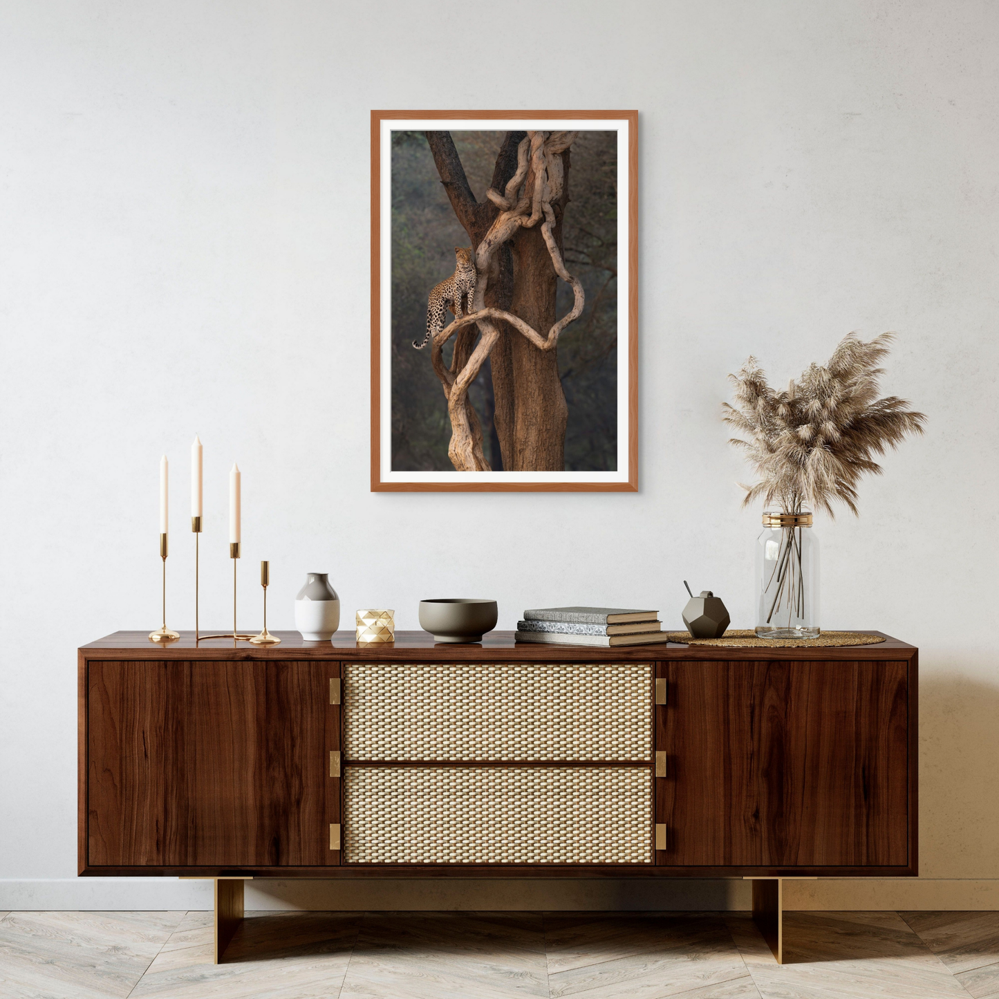 Leopard on a Snake - Signed Limited Edition